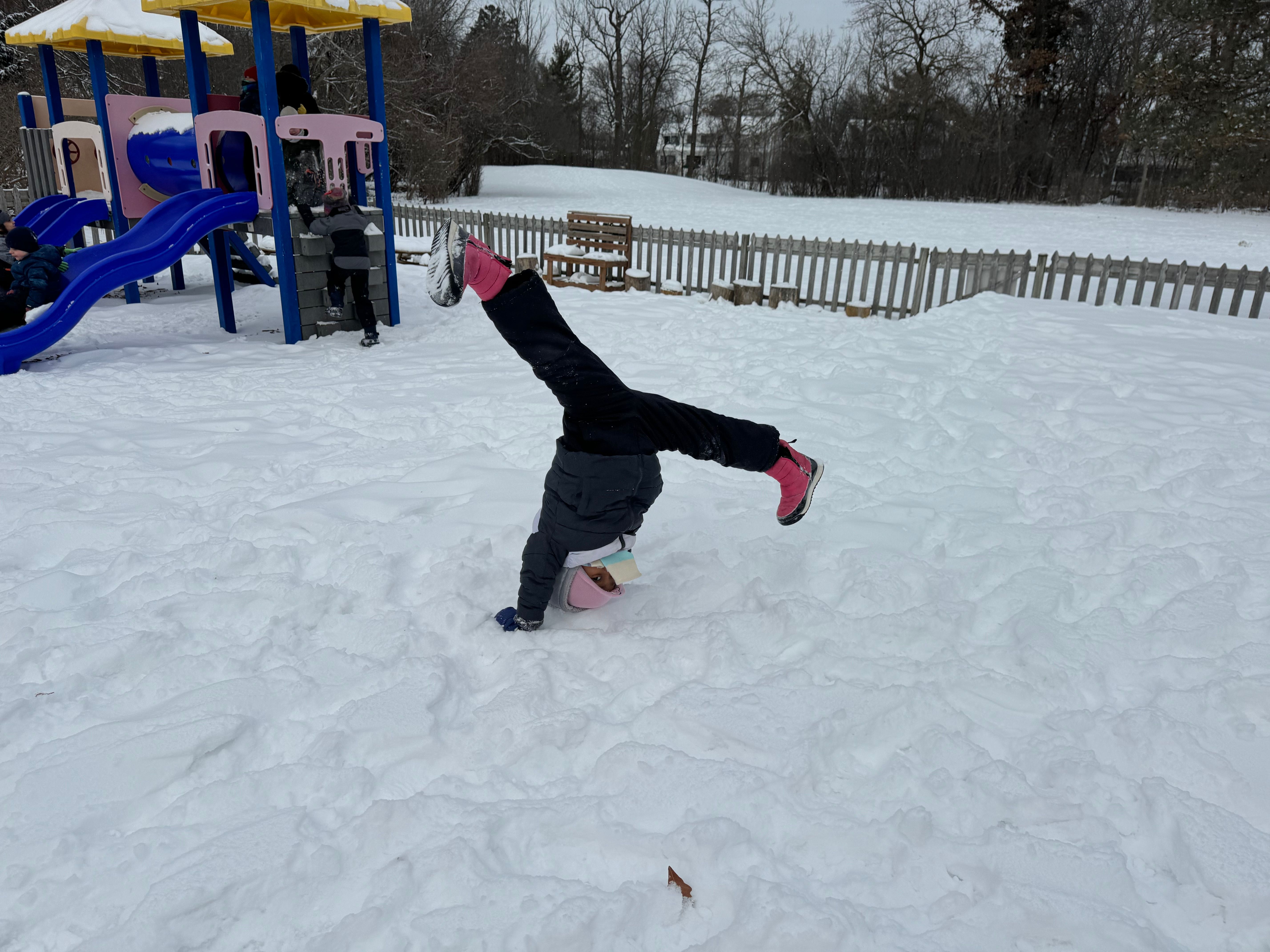 PreK Cartwheels in the Snow 1_24